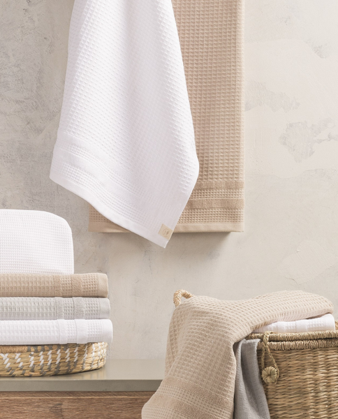 Organic cotton waffle towel